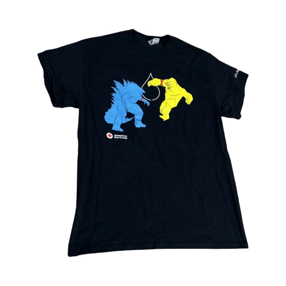 American Red Cross GODZILLA x KING KONG Empire Movie Promo T-Shirt Size Medium